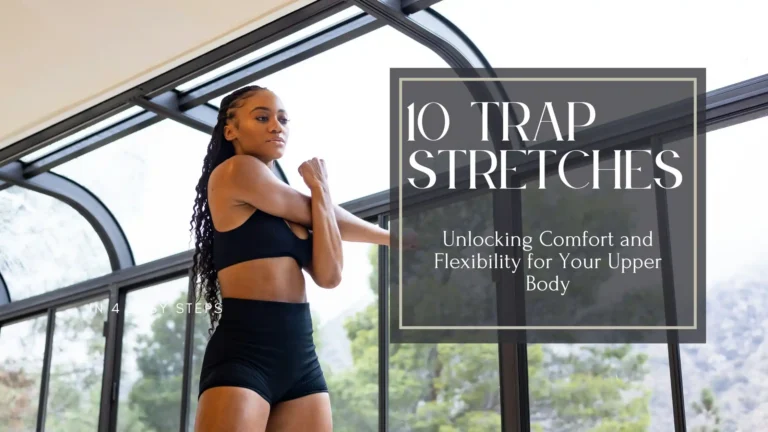 10 trap stretches to relieve neck and shoulder tension, improve upper body flexibility, and enhance posture. Easy stretching exercises for comfort and mobility
