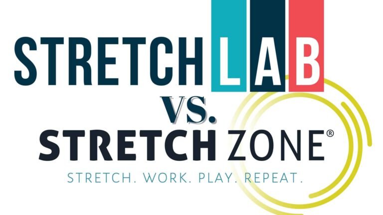 StretchLab vs Stretch Zone Assited Stretching Studio Side-by-side comparison of StretchLab and Stretch Zone studios, representing the differences in assisted stretching services and client experience