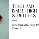 Person performing thigh and inner thigh stretches on a mat, focusing on improving flexibility, mobility, and muscle recovery.