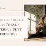 Athlete stretching glutes on a yoga mat, demonstrating effective butt stretches to relieve tightness and improve hip mobility.