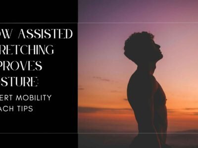 Person lying on a stretch table while a certified stretch therapist assists in a chest-opening stretch—demonstrating how assisted stretching improves posture by releasing tight muscles and enhancing spinal alignment.