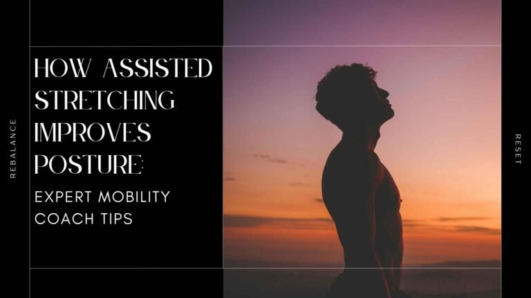 Person lying on a stretch table while a certified stretch therapist assists in a chest-opening stretch—demonstrating how assisted stretching improves posture by releasing tight muscles and enhancing spinal alignment.